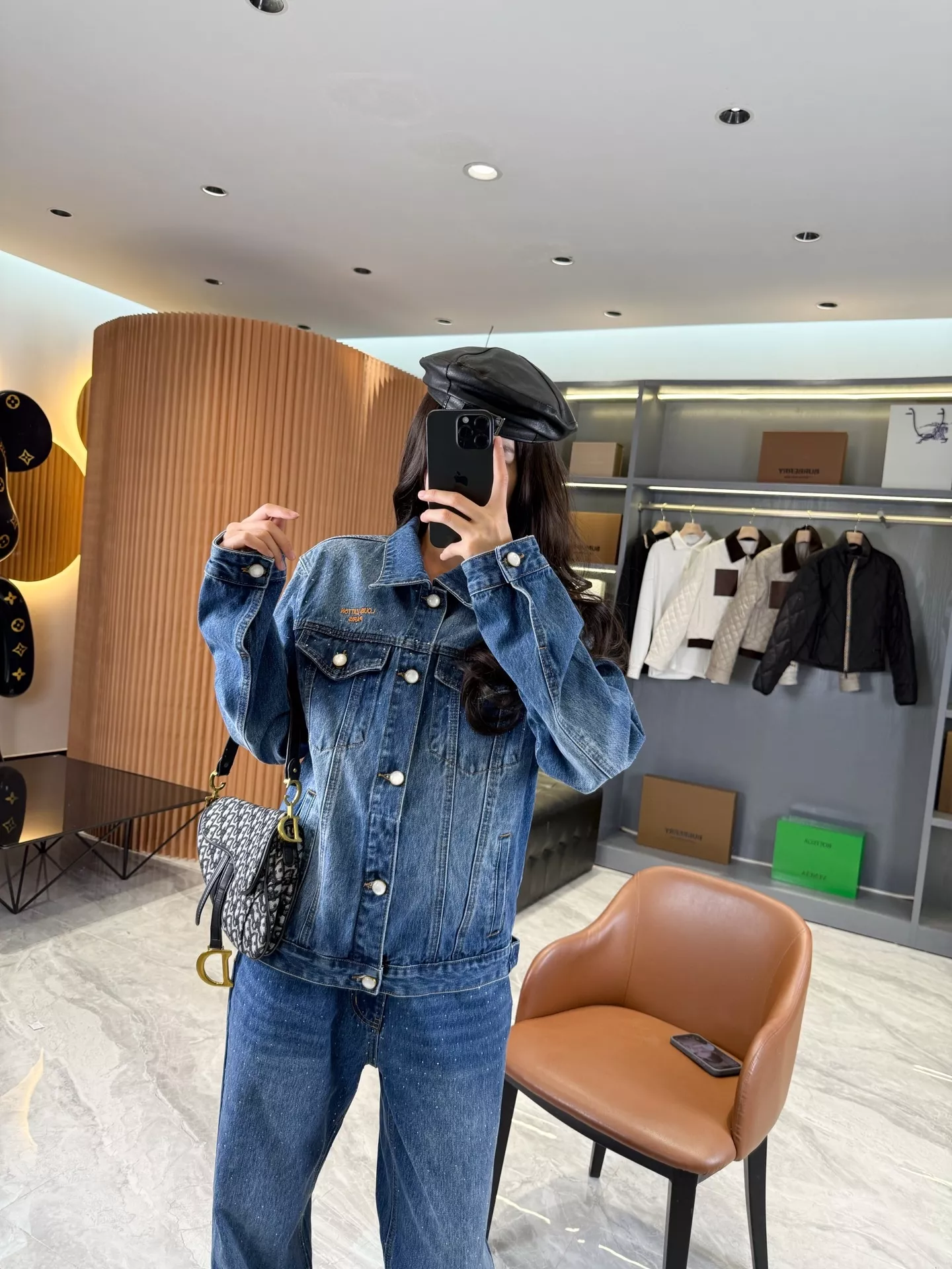루이비통 워싱 큐빅 데님 남녀공용 상하의 세트 상세 이미지 70