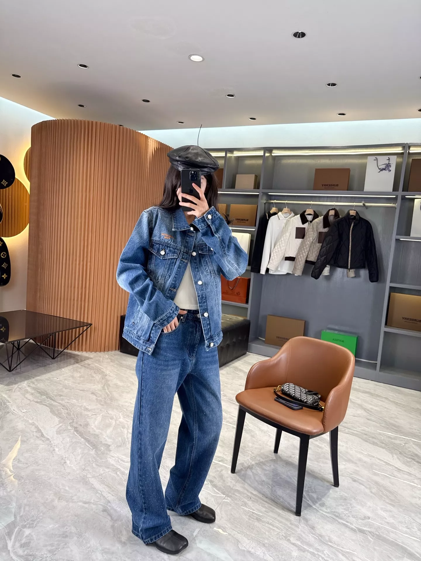 루이비통 워싱 큐빅 데님 남녀공용 상하의 세트 상세 이미지 76