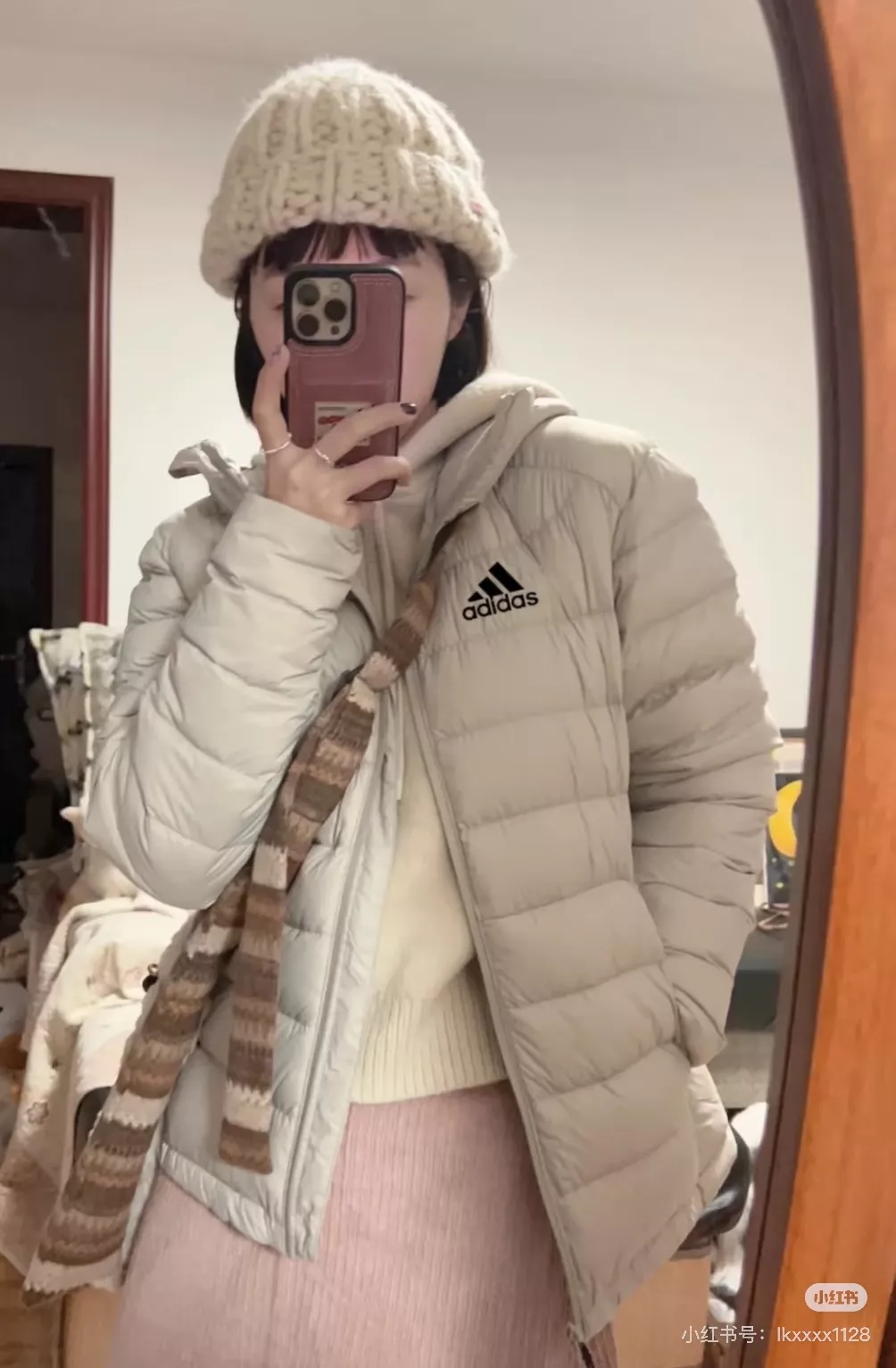아디다스 경량 퀼팅 남녀공용 쇼트 패딩 상세 이미지 7