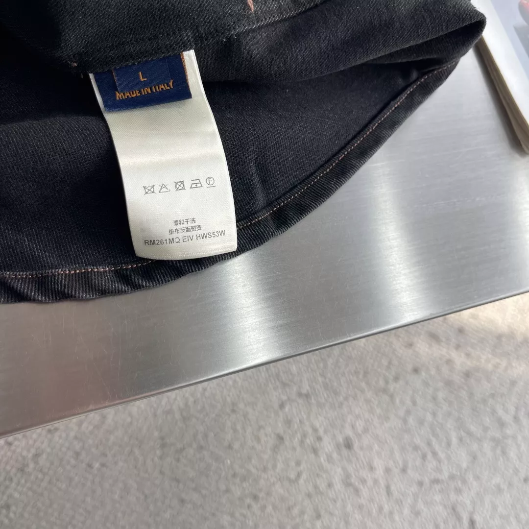 루이비통 면 데님 자수 남녀공용 상하의 세트 상세 이미지 8