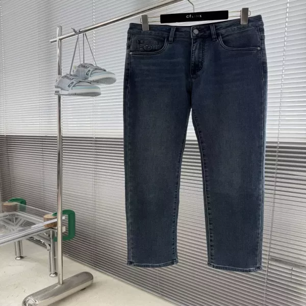 로로피아나 워싱 일자핏 남녀공용 데님 팬츠