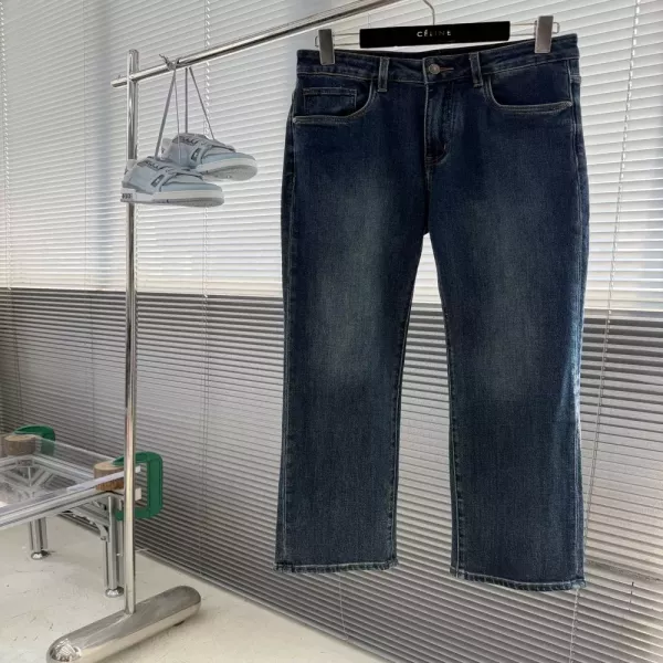 돌체앤가바나 워싱 일자핏 남녀공용 데님 팬츠