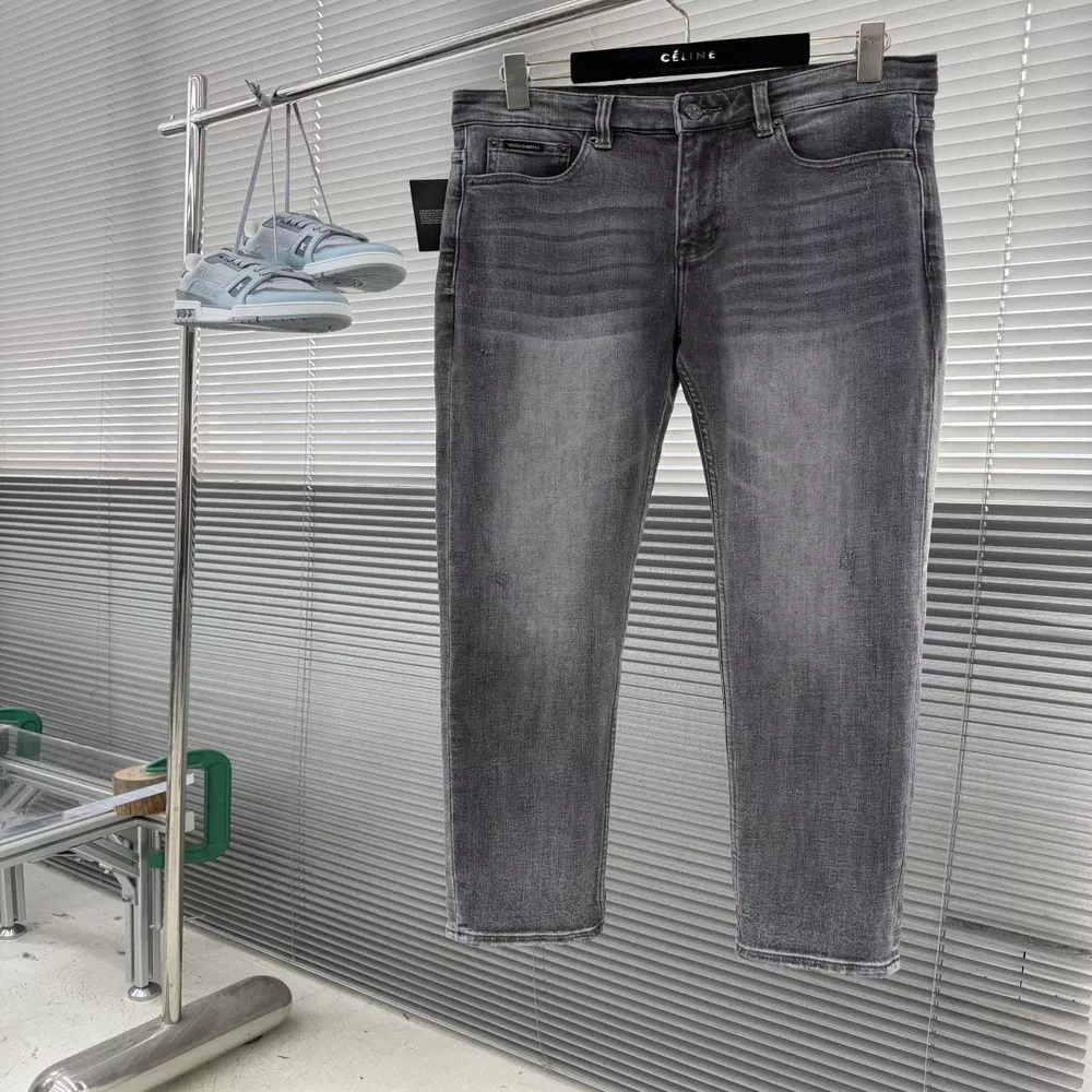 돌체앤가바나 워싱 일자핏 남녀공용 데님 팬츠