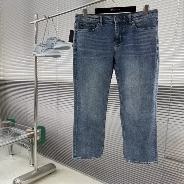 제냐 워싱 일자핏 남녀공용 데님 팬츠
