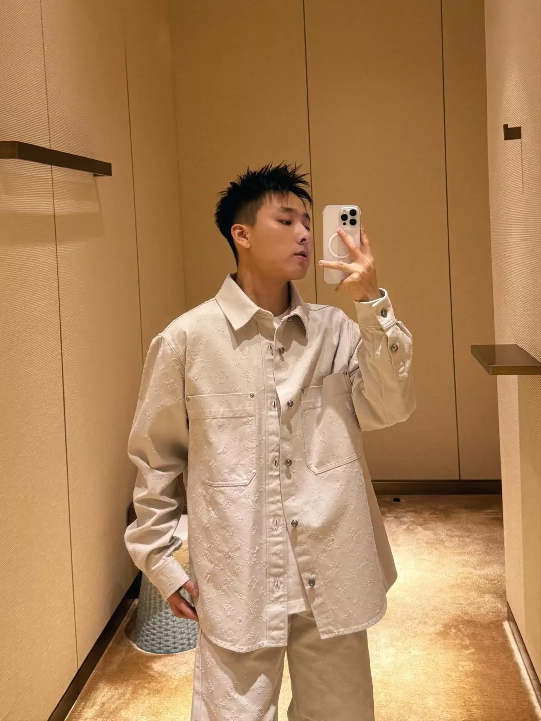 루이비통 모노그램 면 남녀공용 상하의 세트 상세 이미지 26