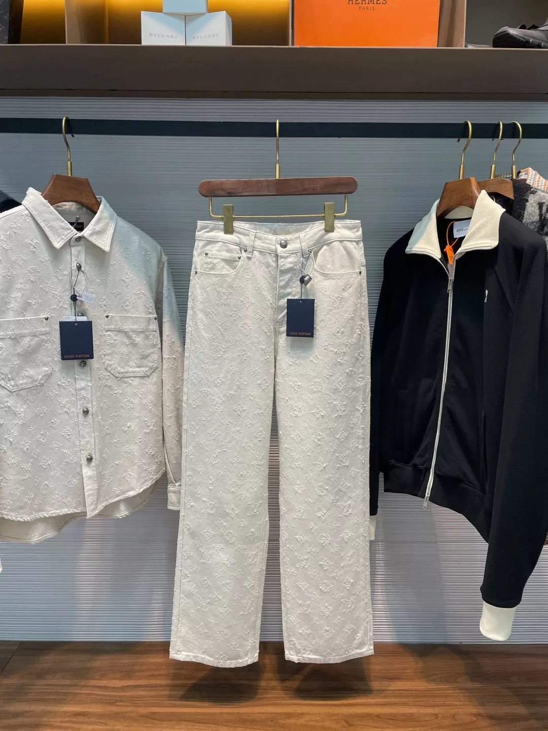 루이비통 모노그램 면 남녀공용 상하의 세트 상세 이미지 6