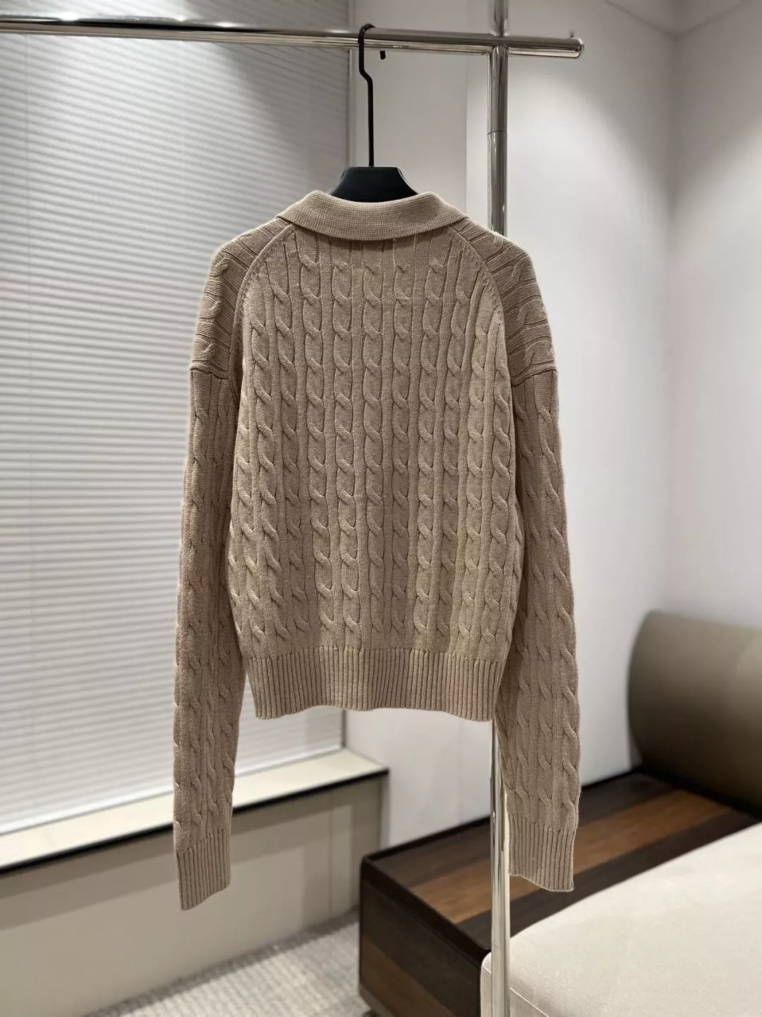 랄프로렌 케이블 폴로 칼라 여성용 긴소매 가디건 상세 이미지 10