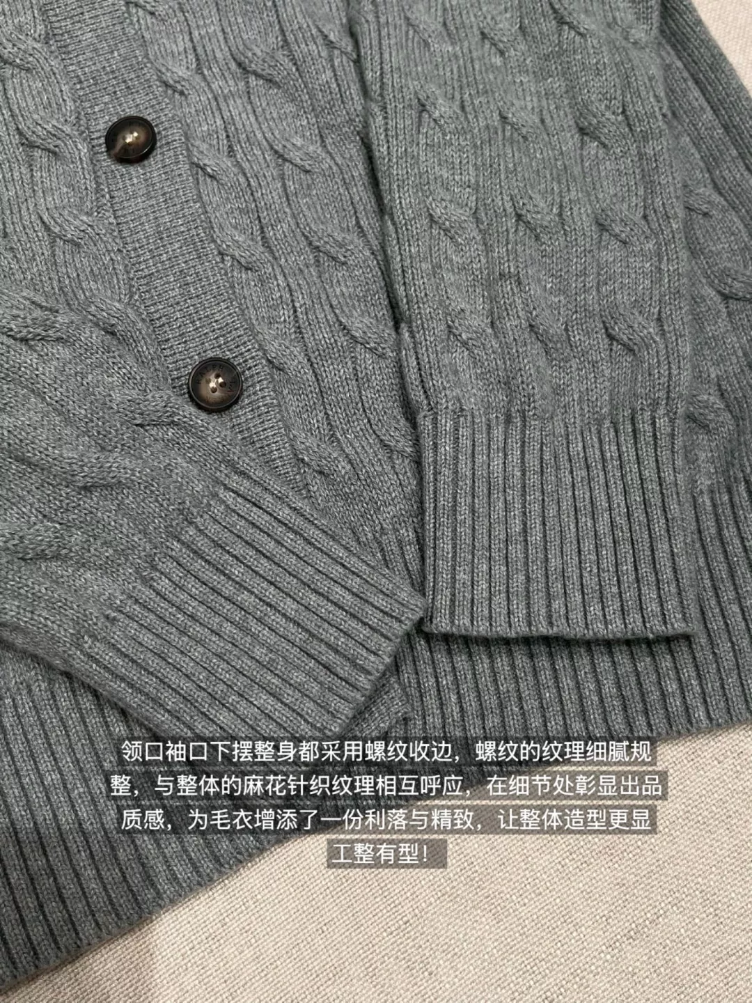 랄프로렌 케이블 폴로 칼라 여성용 긴소매 가디건 상세 이미지 29