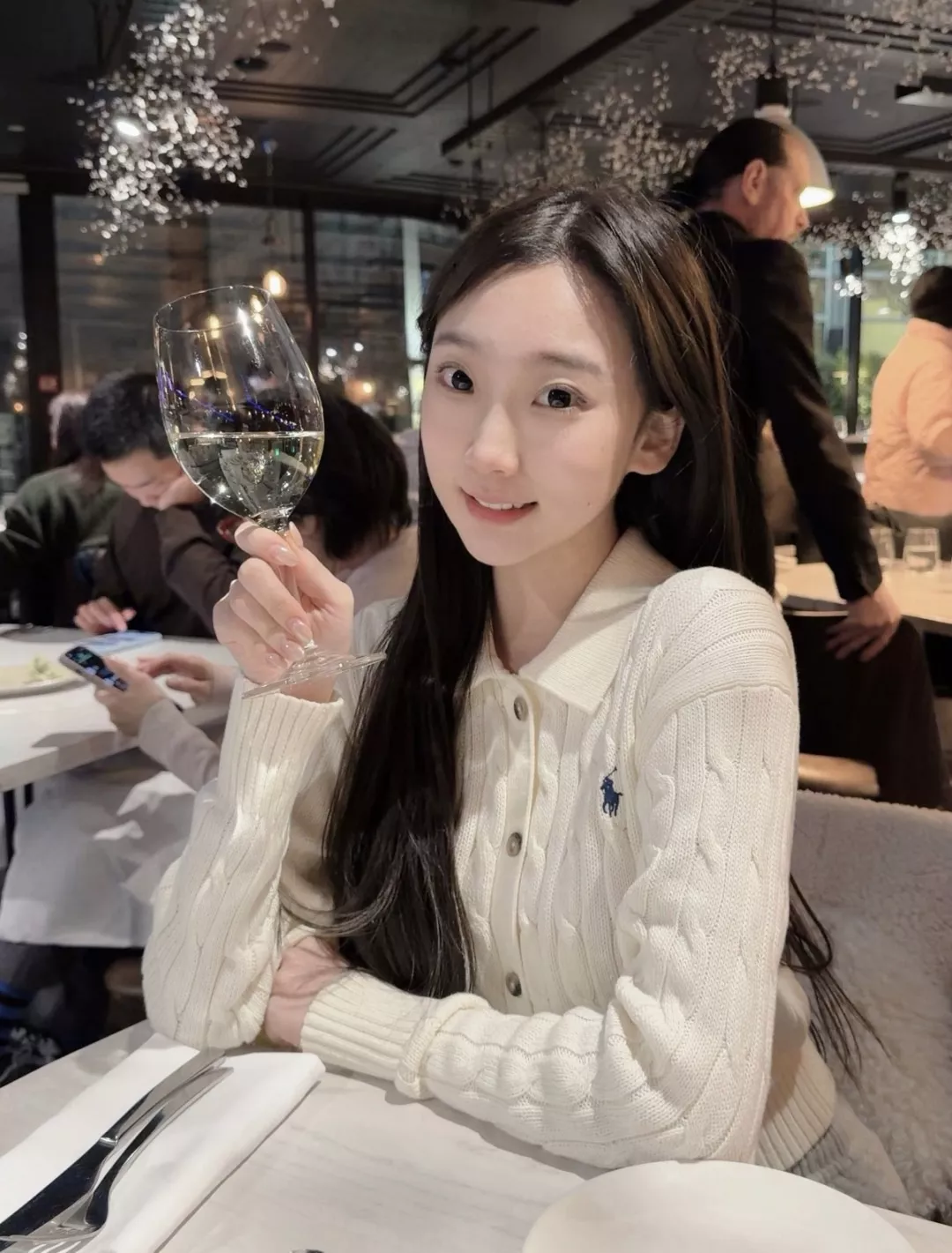 랄프로렌 케이블 폴로 칼라 여성용 긴소매 가디건 상세 이미지 41