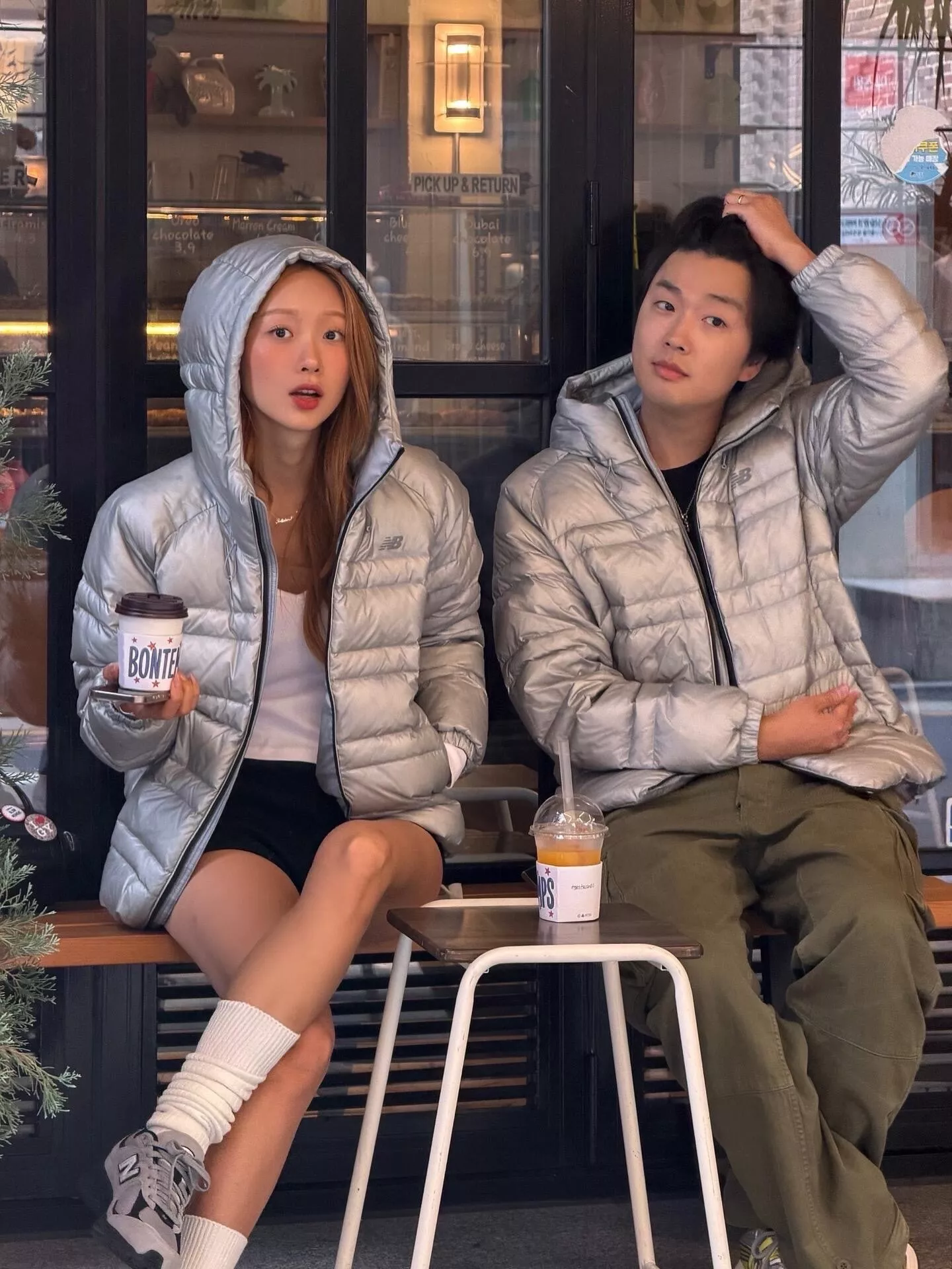 뉴발란스 구스다운 후드 남녀공용 쇼트 패딩 상세 이미지 27