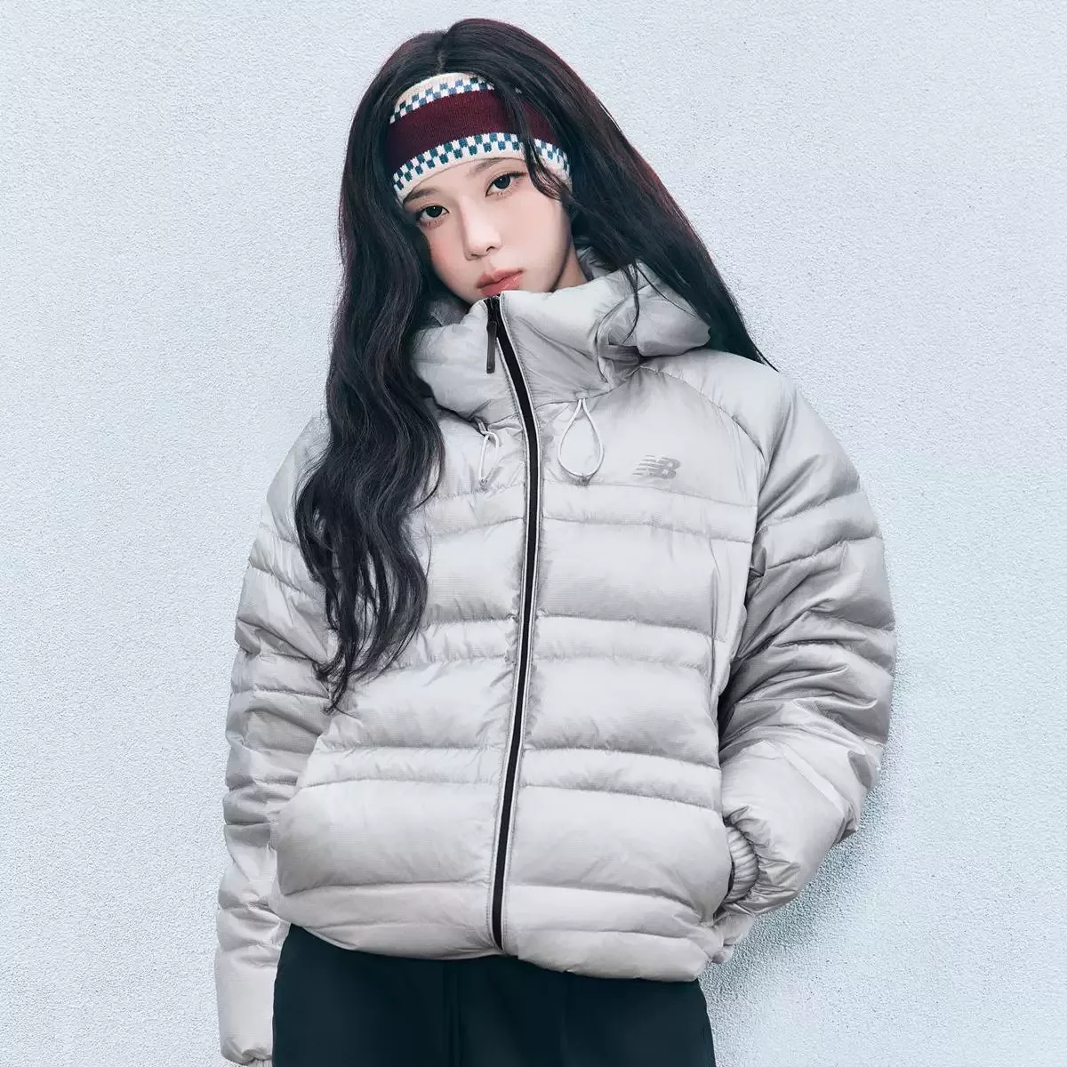 뉴발란스 구스다운 후드 남녀공용 쇼트 패딩 상세 이미지 28