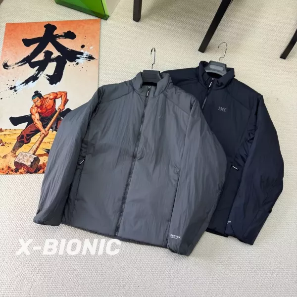 엑스바이오닉 스탠드칼라 경량 남녀공용 쇼트 패딩