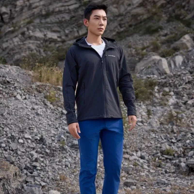 몽벨 기모 소프트셸 남녀공용 후드 재킷 상세 이미지 6