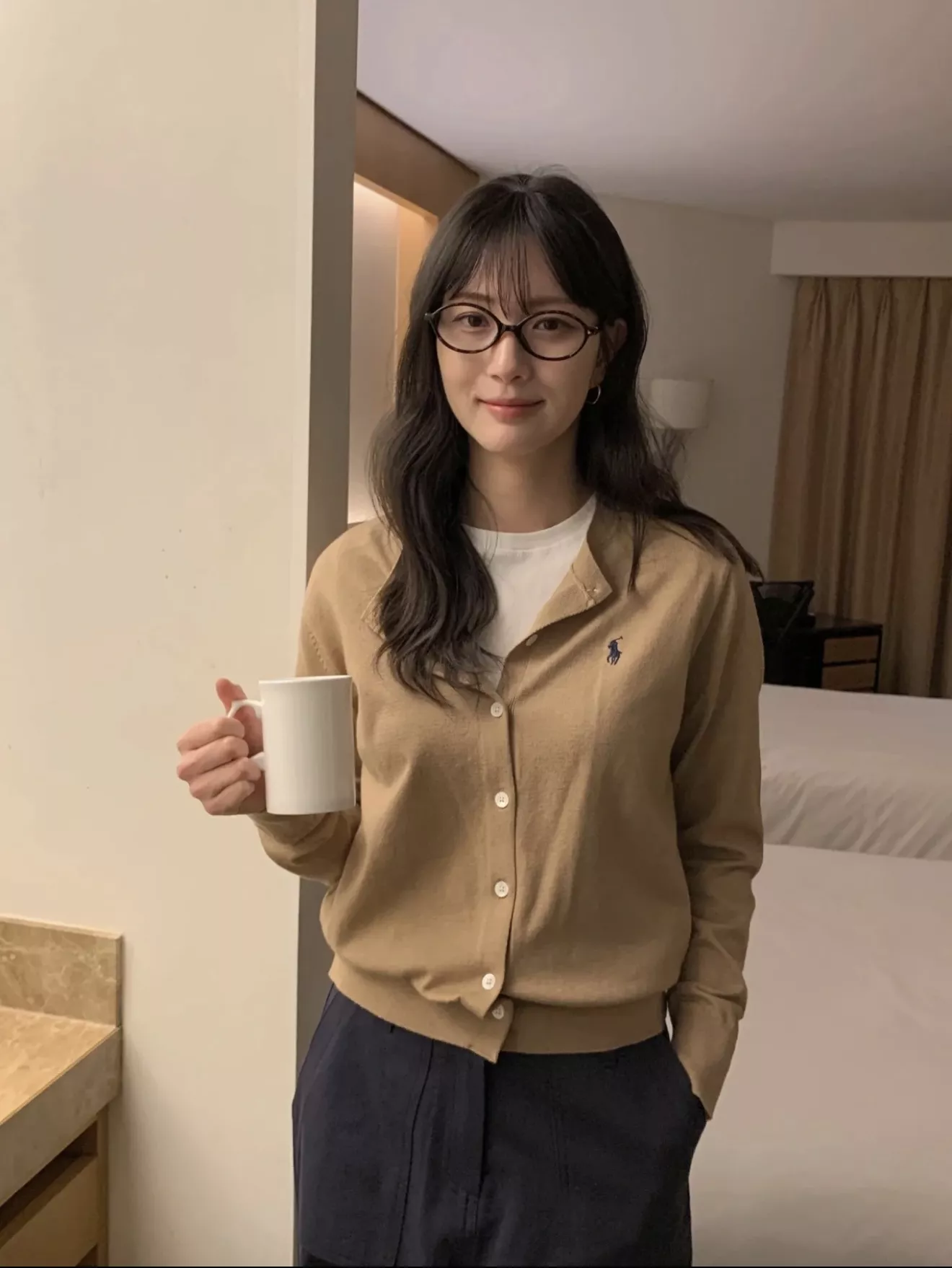 랄프로렌 코튼 포니 자수 여성용 긴소매 가디건 상세 이미지 18