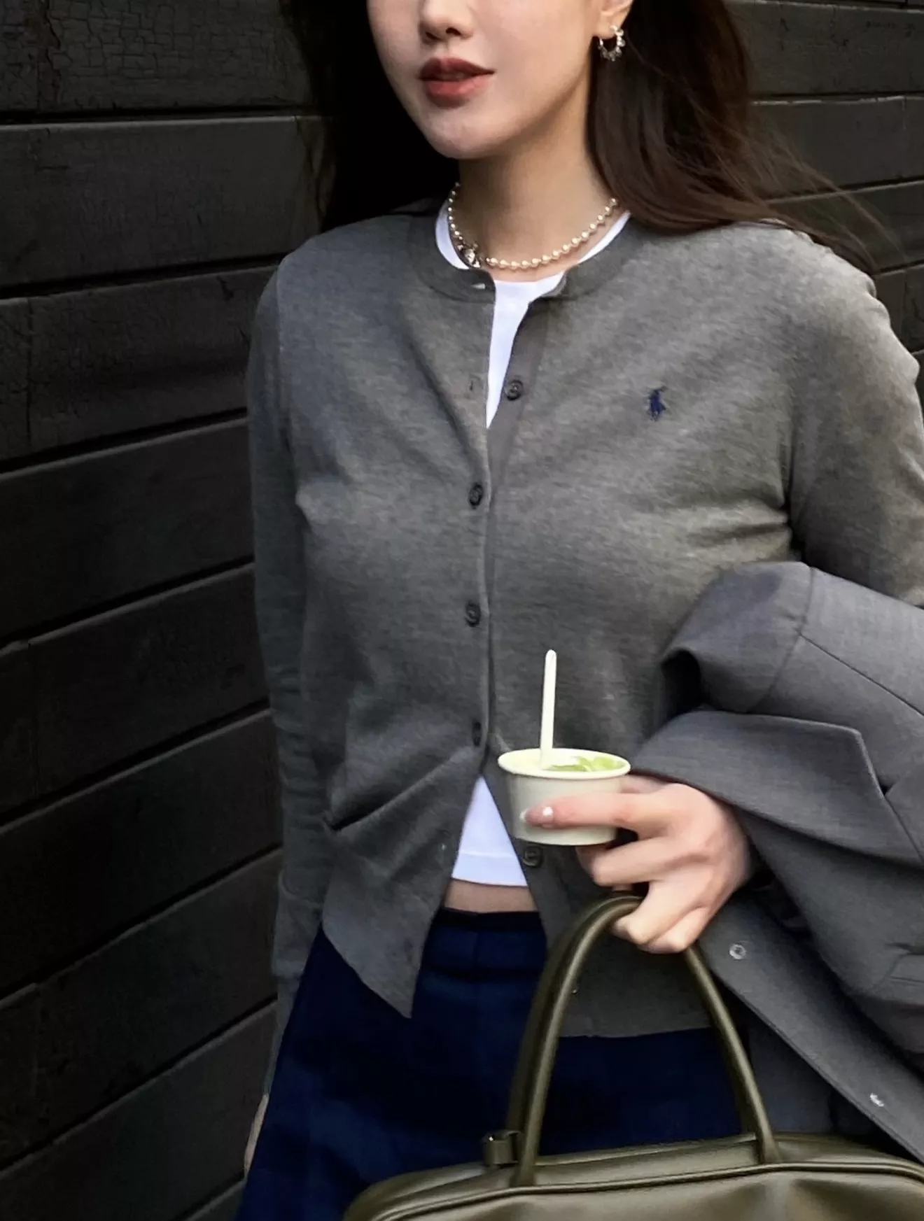 랄프로렌 코튼 포니 자수 여성용 긴소매 가디건 상세 이미지 21