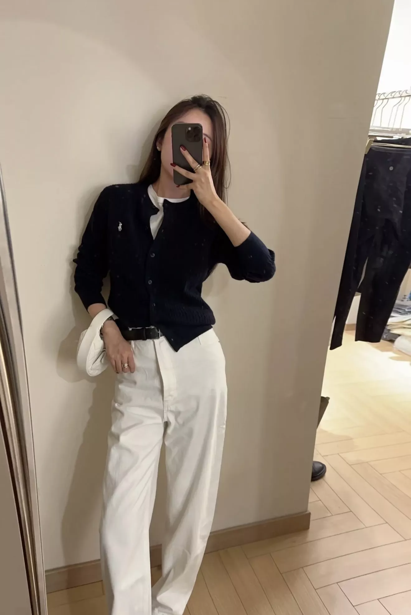 랄프로렌 코튼 포니 자수 여성용 긴소매 가디건 상세 이미지 24