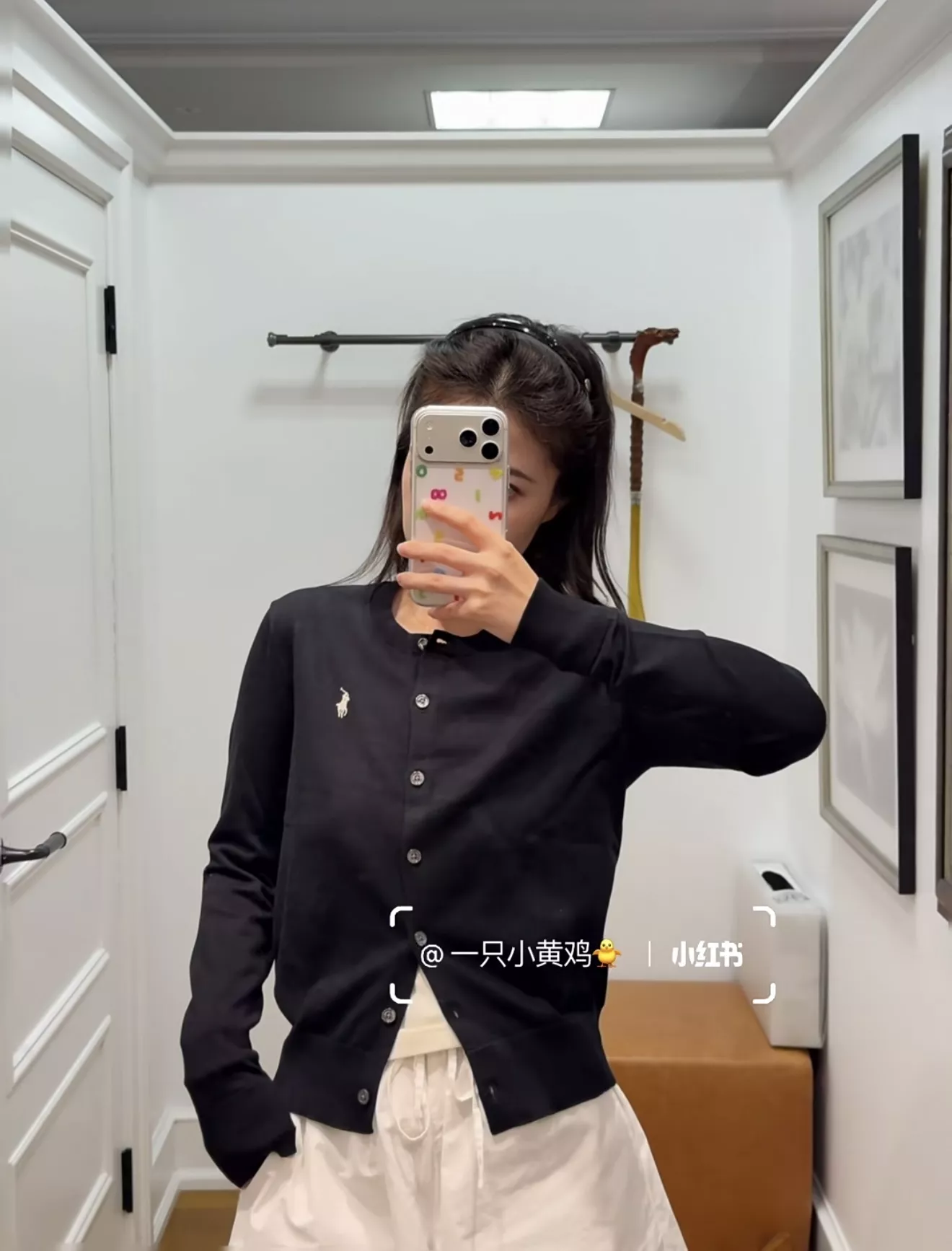 랄프로렌 코튼 포니 자수 여성용 긴소매 가디건 상세 이미지 26