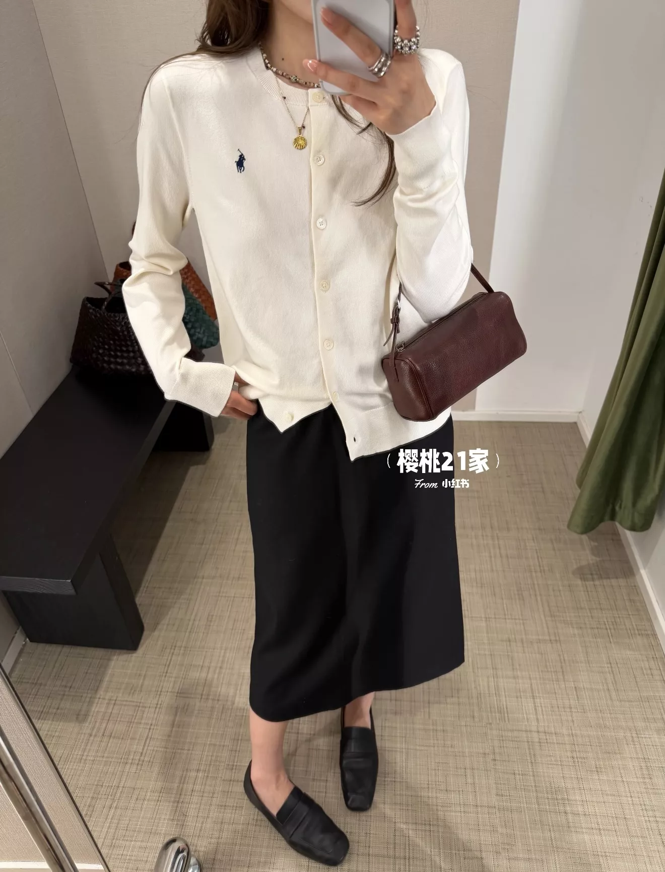랄프로렌 코튼 포니 자수 여성용 긴소매 가디건 상세 이미지 30