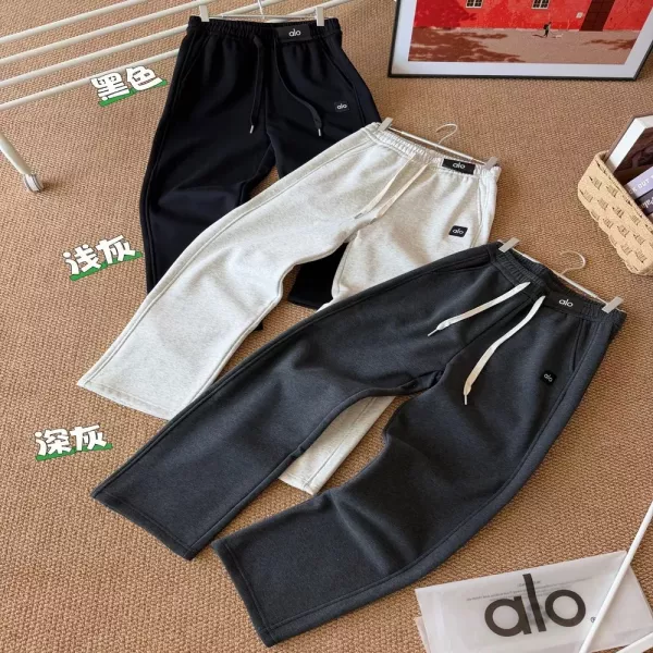 알로요가 기모 안감 일자핏 남녀공용 트레이닝 팬츠