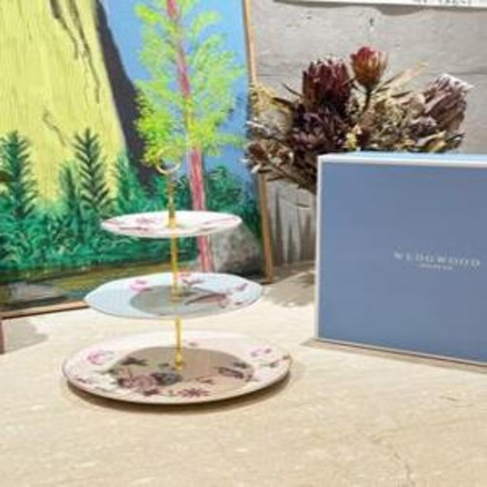 웨지우드 WEDGWOOD Wanderlust 듀쿠니아 3단 디저트 스탠드