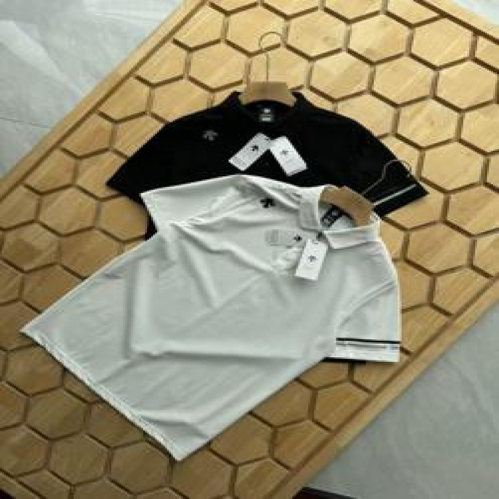 데상트 필드 스트레치 메쉬 반팔 폴로셔츠